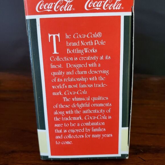 VTG Coca-Cola Bottling Works Collection Christmas Tree Ornament 1996 - Picture 4 of 7